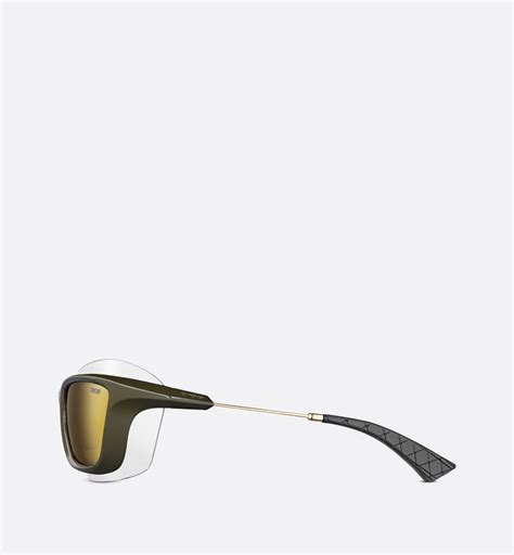 DiorXplorer S1U Khaki Rectangular Sunglasses 